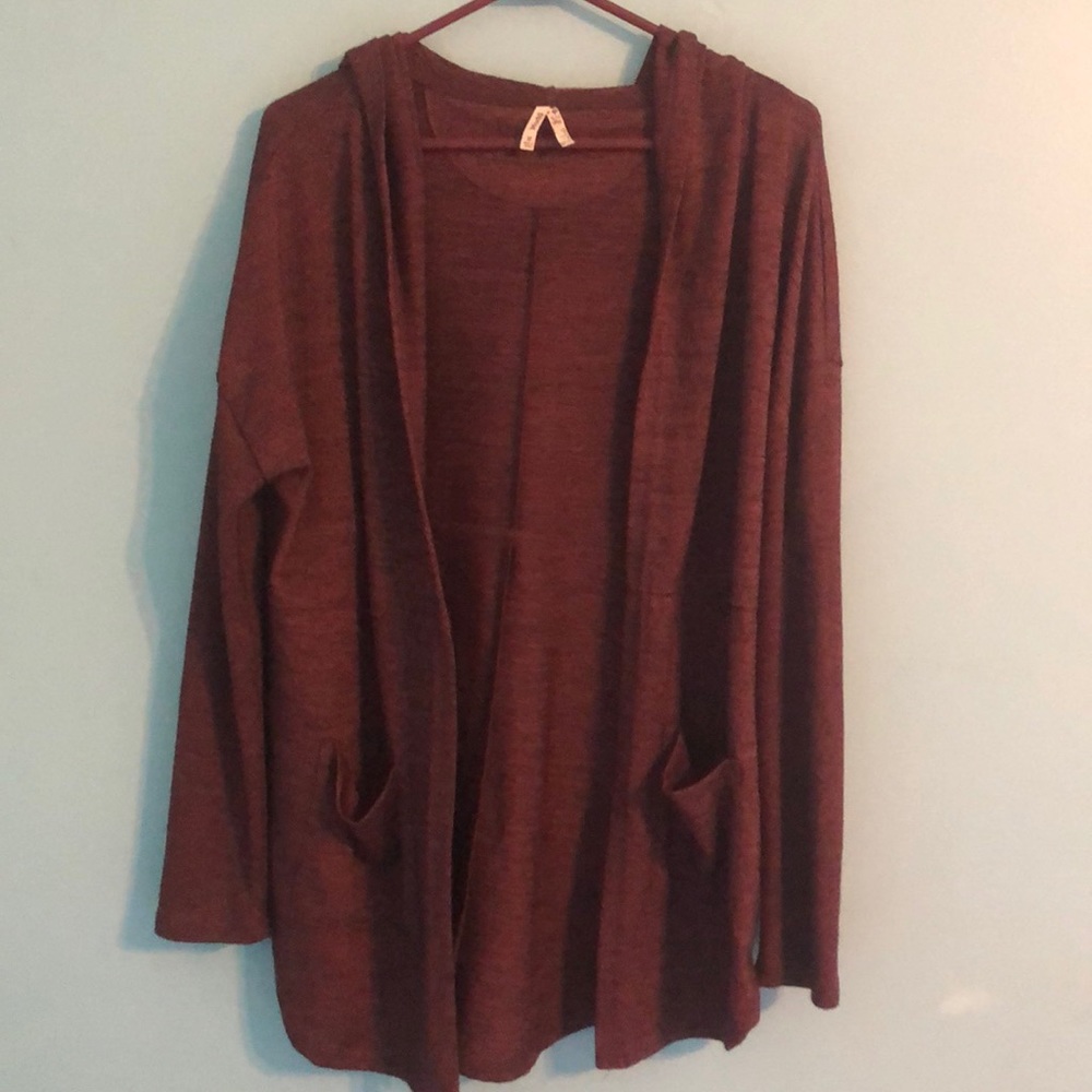 Mudd purple cardigan